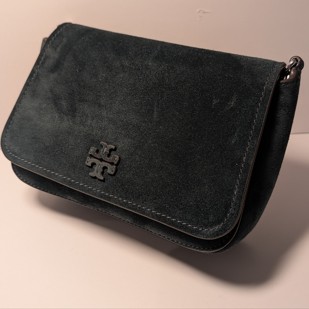 Tory Burch- Suede Flap Crossbody